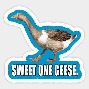 Sweet One Geese Sticker